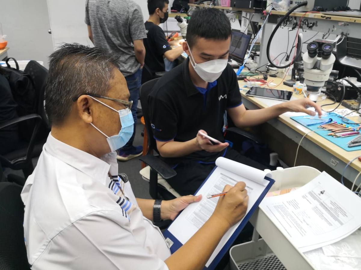 JPK accredited phone repair assessment Malaysia — SKM certification practical exam WikiMobi Glontech
